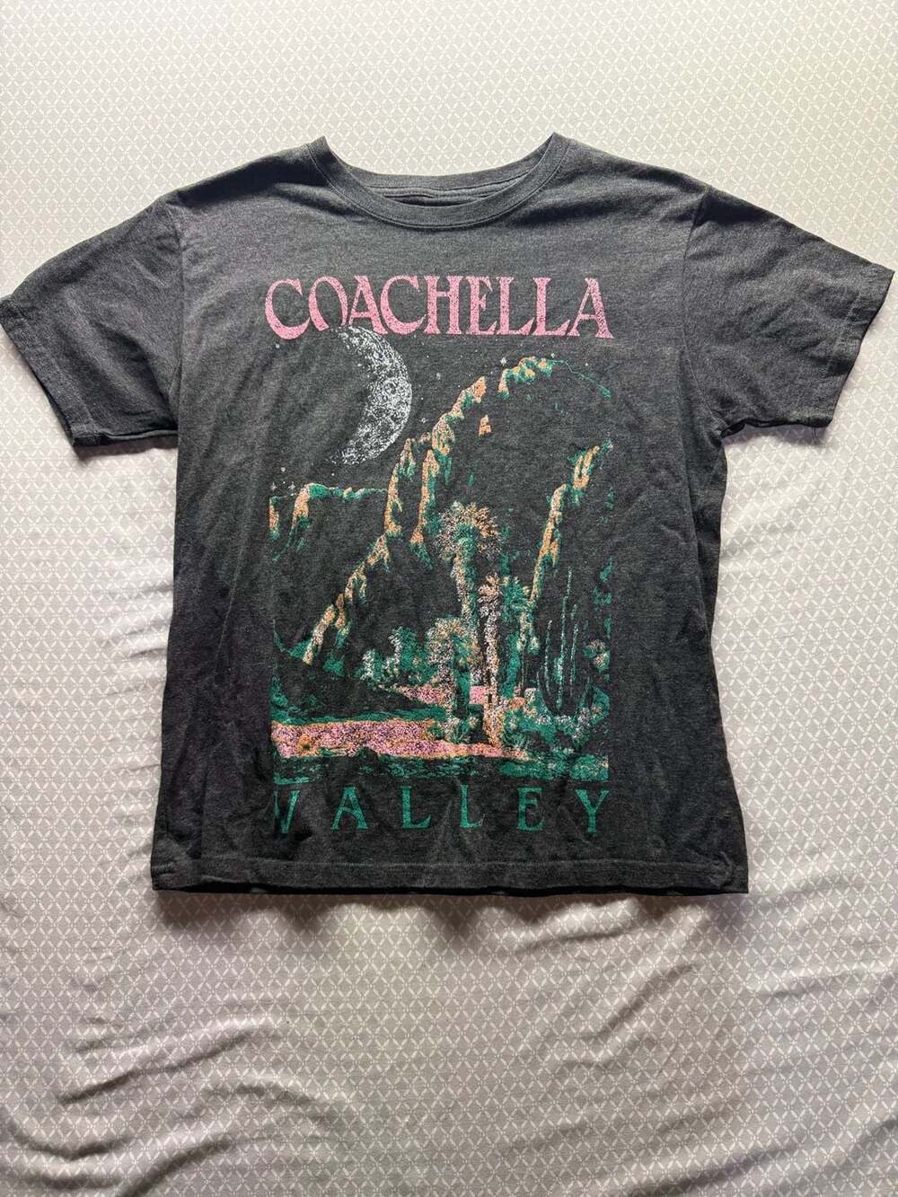 Mighty Fine Coachella Valley Desert Moonlight Graphic T-Shirt